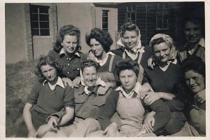 Small group of Land Army girls