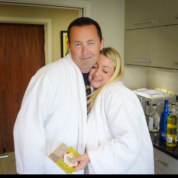 The Lodge Guys - Nick and Hannah in dressing gowns